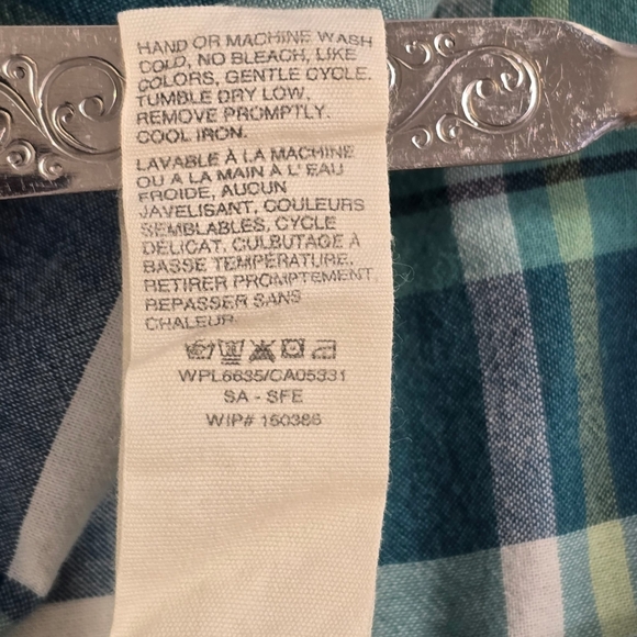 Vintage Woolrich Men's Green  Plaid Short Sleeve Button Up Shirt Size M - Picture 6 of 11